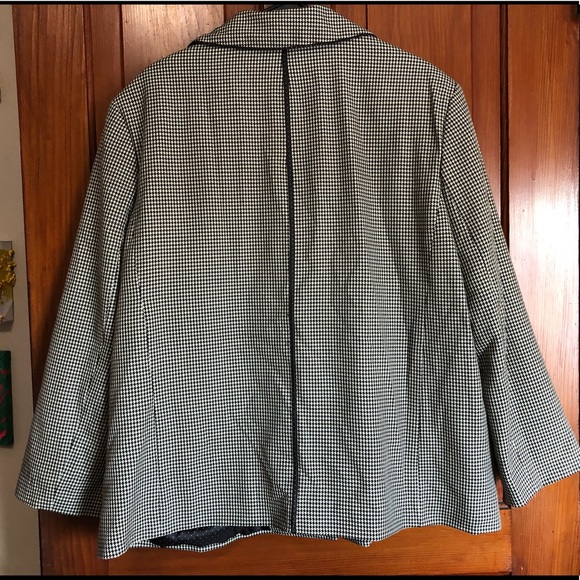 liz claiborne houndstooth blazer/jacket - Picture 4 of 6